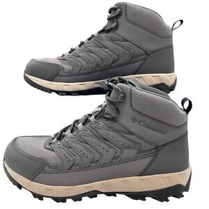 Columbia Strata Trail Mid WP Boots Mens Size 13 Gray Waterproof Hiking Shoes